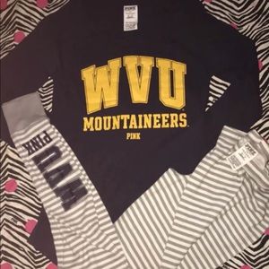 West Virginia University Pink Outfit.